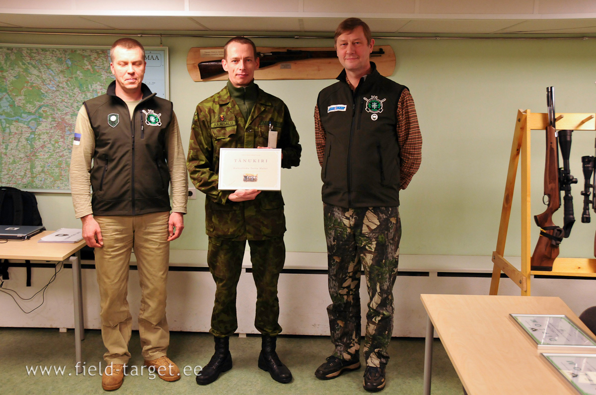 Tartu Field-Target Klubi tänukiri Kaitseliidu Tartu malevale